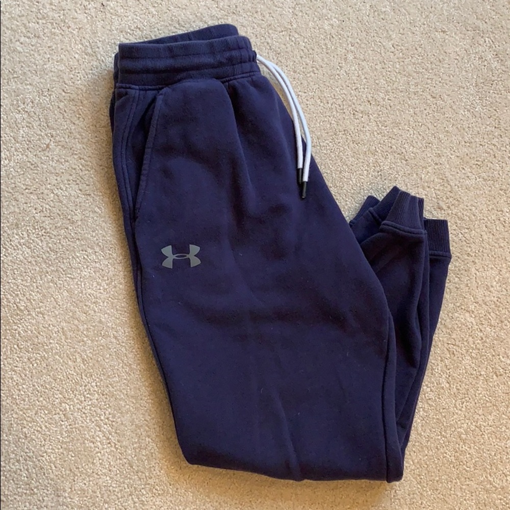 Men’s Navy Under Armour Sweatpants- Size L